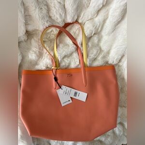 Lacoste Women's Orange Tote Bag